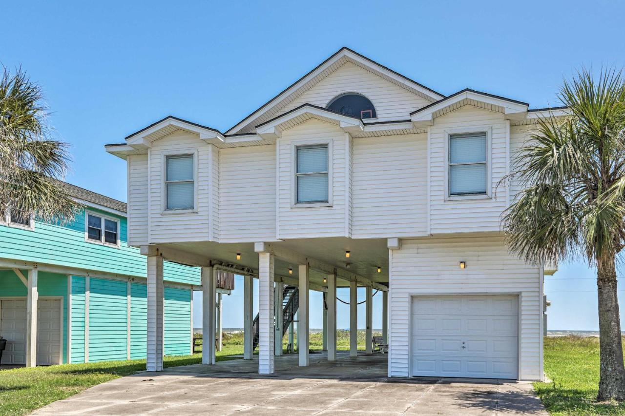 Oceanfront Galveston Home - Walk To Beach! Kültér fotó