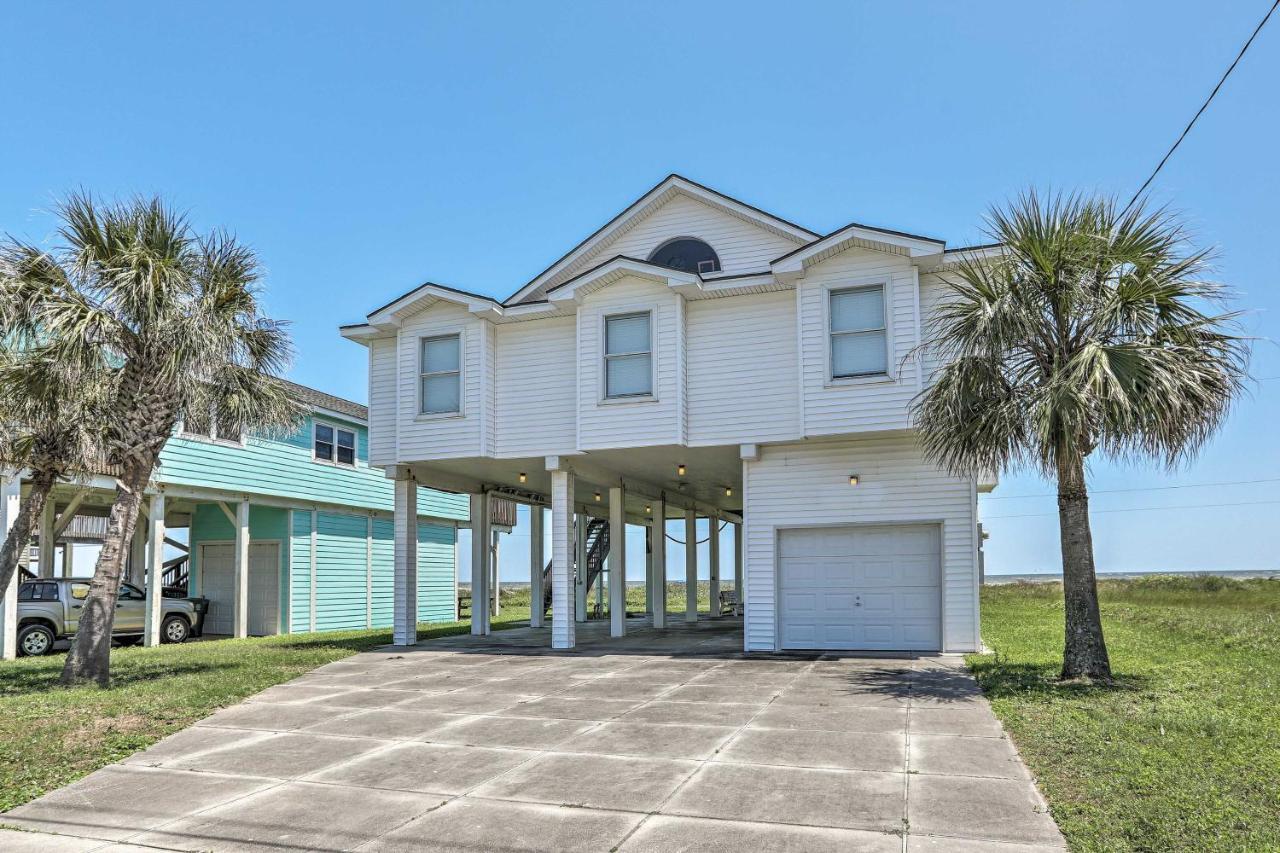 Oceanfront Galveston Home - Walk To Beach! Kültér fotó